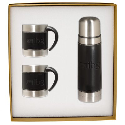 Empire™ Thermal Bottle & Coffee Cups Gift Set