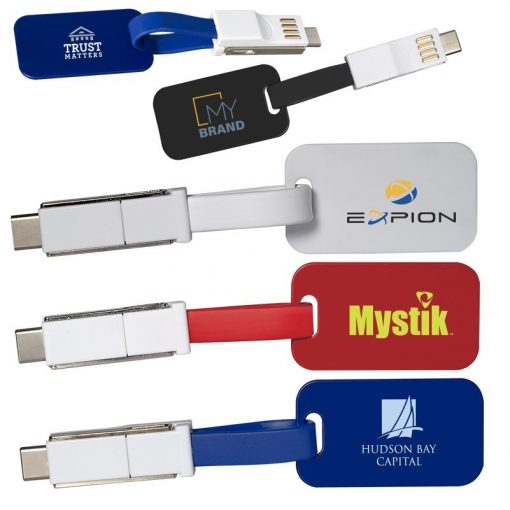 Taggy Cable (3-in-1 Cables w/Plastic Tag)