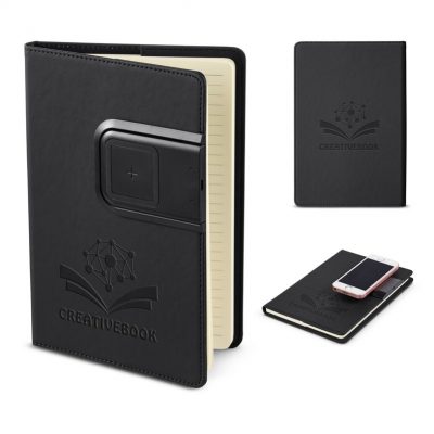 Refillable Journal w/Wireless Charging Panel