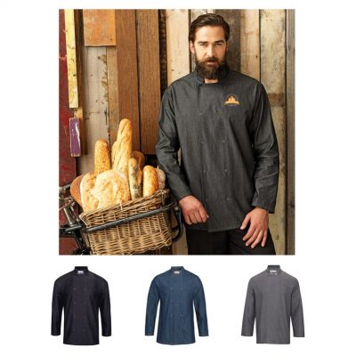 Artisan Collection by Reprime Unisex Jeans Stitch Chef's Coat