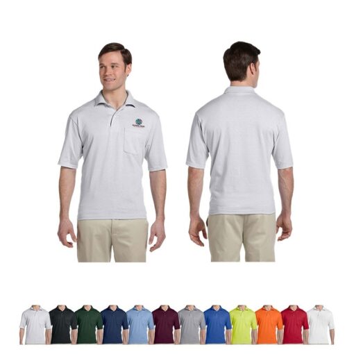 Jerzees® SpotShield™ Adult Pocket Jersey Polo Shirt