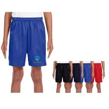 A4 Youth Six Inch Inseam Mesh Shorts