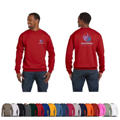 Hanes® Unisex 7.8 Oz. Ecosmart 50/50 Crewneck Color Sweatshirt