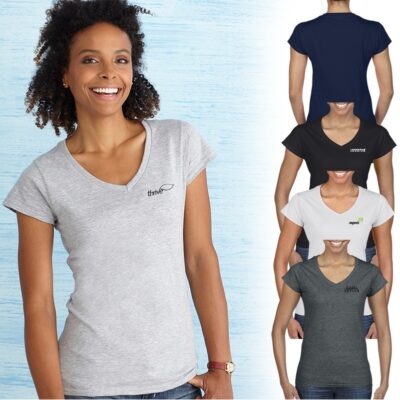 Gildan® Ladies Softstyle® V-Neck T-Shirt