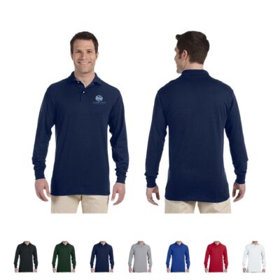 Jerzees® Adult SpotShield™ Long Sleeve Jersey Polo Shirt