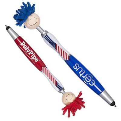 Patriotic MopToppers® Screen Cleaner w/Stylus Pen