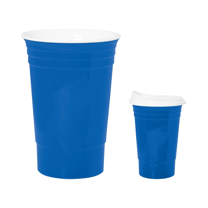 Solo Cup Company Plastic Party Cold Cups, 16 oz, Clear, 100 Pack