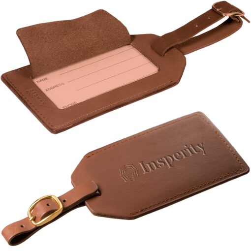 Grand Central Luggage Tag (Sueded Full-Grain Leather)-4