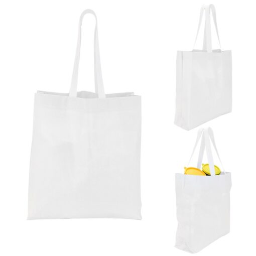 Heat Sealed Non-Woven Value Tote w/Gusset-4