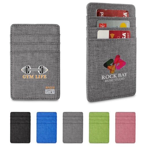 Heathered RFID Wallet w/6 Card Pockets-1