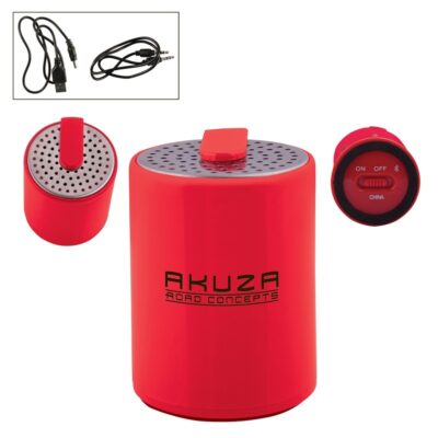 Round Plastic Mini Wireless Speaker-1