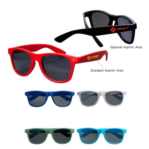 Rubberized Finish Fashion Sunglasses-1