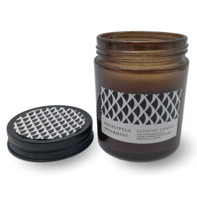 Scented Candle in Glass Jar w/Lid-1