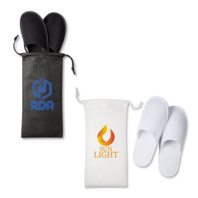 Travel Slippers in Pouch-1
