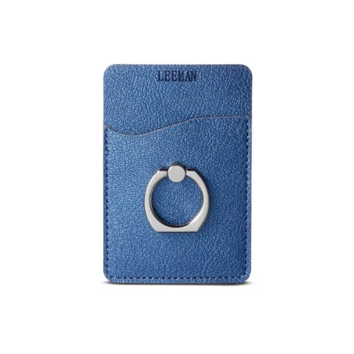 LEEMAN Shimmer Card Holder With Metal Ring Phone Stand-2