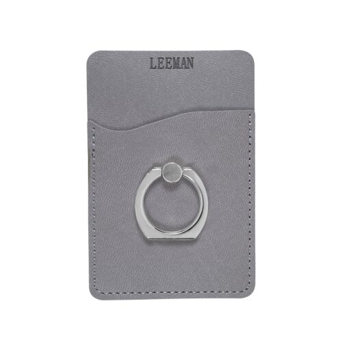 LEEMAN Tuscany? Card Holder With Metal Ring Phone Stand-3