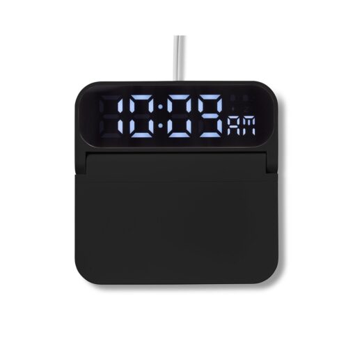 PRIME LINE Foldable Alarm Clock & Wireless Charger-2