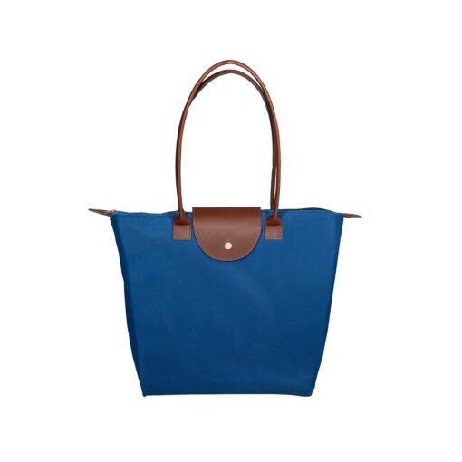 PRIME LINE Folding Tote With Leather Flap Closure-2