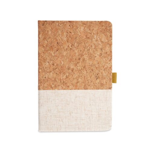 PRIME LINE Hard Cover Cork And Heathered Fabric Journal-2