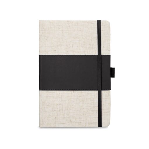 PRIME LINE Soft Cover Pu And Heathered Fabric Journal-1