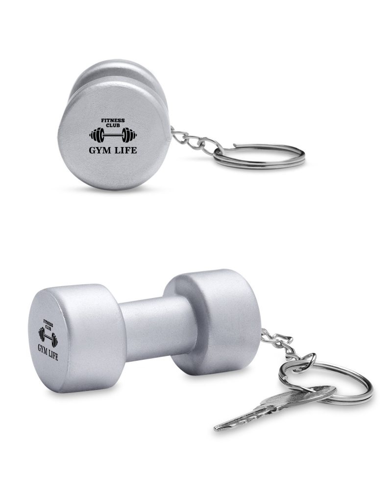 Dumbbell-Shape-Stress-Ball-Keychain-SB611 -1